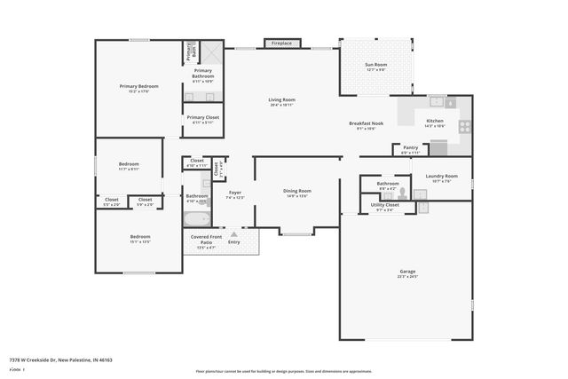 7378 W Creekside Drive, New Palestine, IN 46163