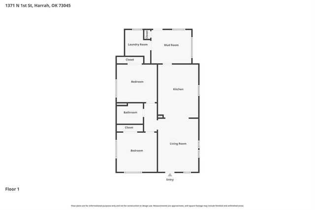 1371 N 1st Street, Harrah, OK 73045