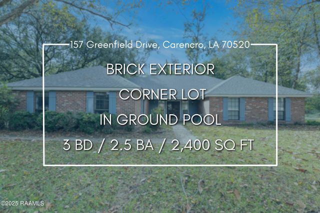157 Greenfield Drive, Carencro, LA 70520