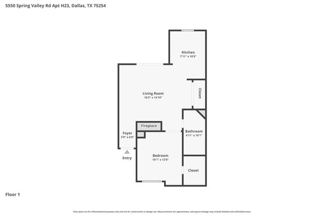 5550 Spring Valley Road H23, Dallas, TX 75254