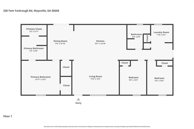 230 Tom Yarbrough Road, Maysville, GA 30558