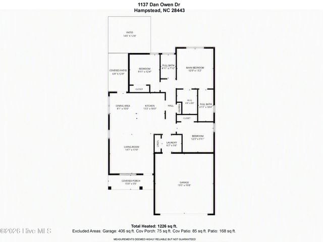 1137 Dan Owen Drive, Hampstead, NC 28443