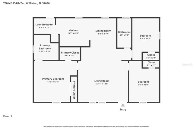 750 NE 154TH TERRACE, Williston, FL 32696