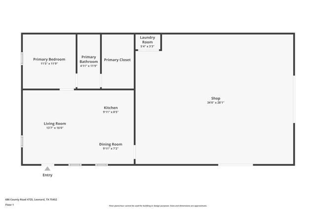 686 CR 4715 Road, Leonard, TX 75452