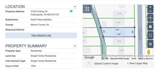 3130 N Olney Street, Indianapolis, IN 46218