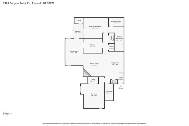 2105 Canyon Point Circle, Roswell, GA 30076