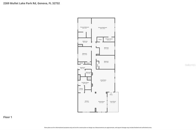 2269 MULLET LAKE PARK ROAD, Geneva, FL 32732