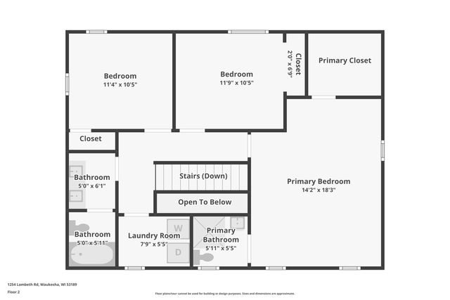 1254 Lambeth ROAD, Waukesha, WI 53189