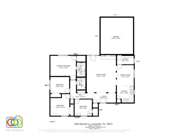 1620 Glenhill Lane, Lewisville, TX 75077