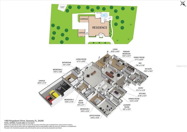 1482 KINGSDOWN DRIVE, Sarasota, FL 34240