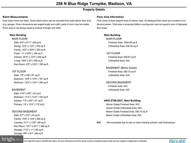 256 BLUE RIDGE, Madison, VA 22727