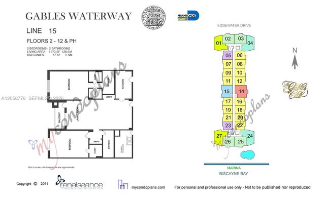 90 Edgewater Dr 515, Coral Gables, FL 33133