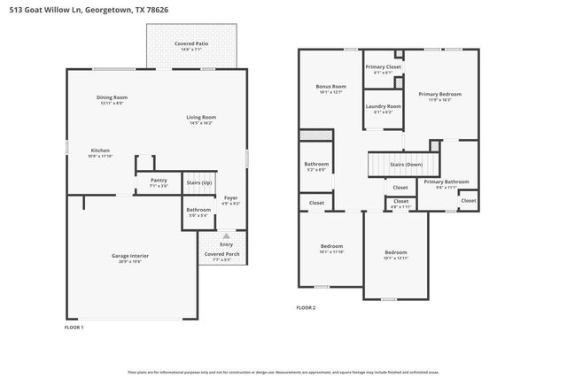 513 Goat Willow LN, Georgetown, TX 78626