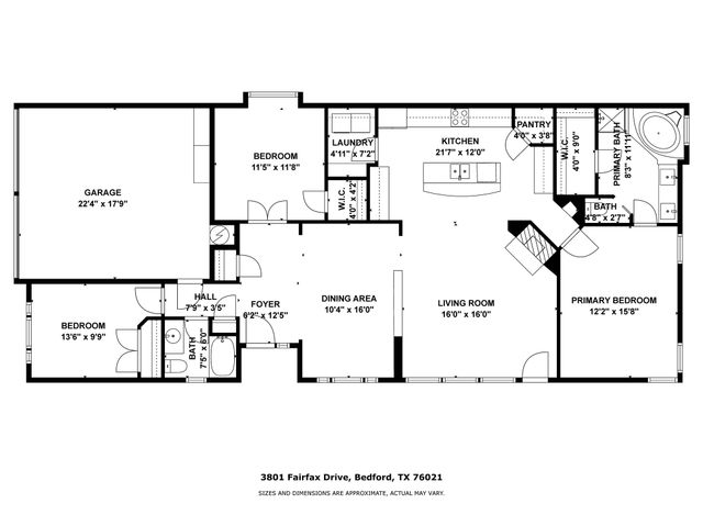 3801 Fairfax Drive, Bedford, TX 76021