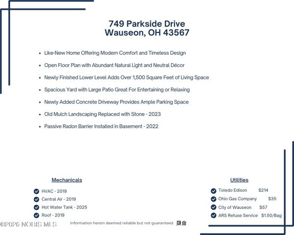 749 Parkside Drive, Wauseon, OH 43567