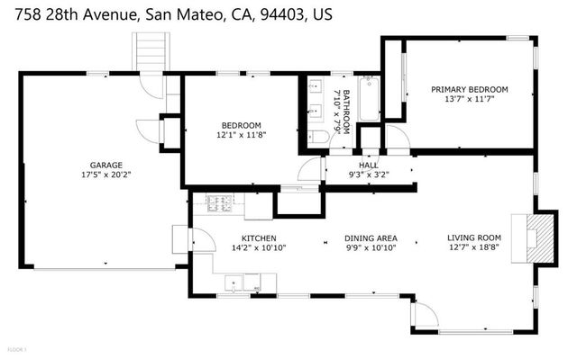 758 28th Avenue, San Mateo, CA 94403