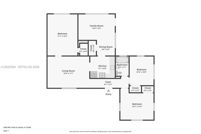 1045 NW 115th St, Miami, FL 33168