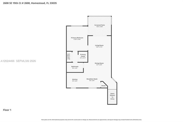 2608 SE 19th Ct 204-A, Homestead, FL 33035