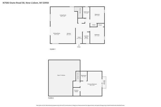 N7583 State Road 58, New Lisbon, WI 53950