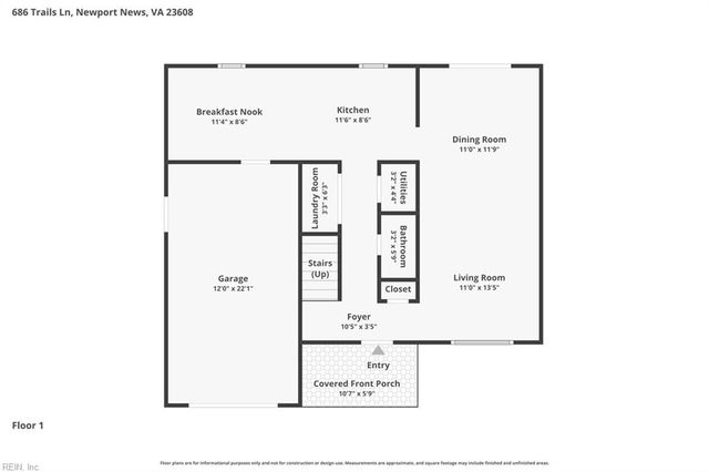 686 Trails LN, Newport News, VA 23608