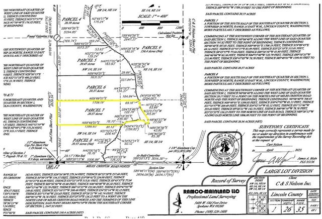 7 Lot Prairie Lane, Creston, WA 99117