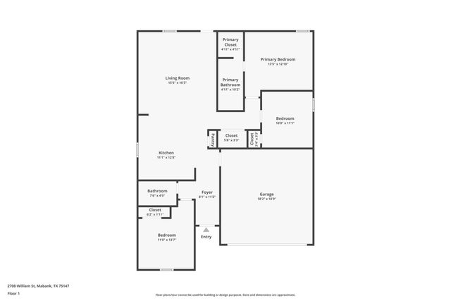 2708 William Street, Mabank, TX 75147