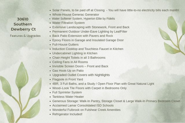 30610 Southern Dewberry Court, Fulshear, TX 77441