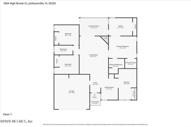 1834 HIGH BROOK Court, Jacksonville, FL 32225