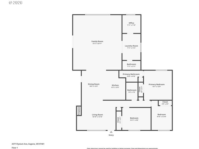 2577 ELYSIUM Ave, Eugene, OR 97401