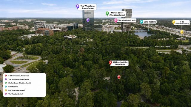 5 N Deerfoot Circle, The Woodlands, TX 77380