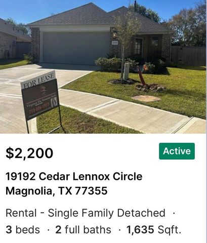 19192 Cedar Lennox Circle, Magnolia, TX 77355