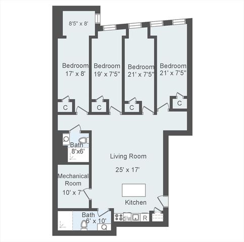 44 Winter St. 303, Boston, MA 02108