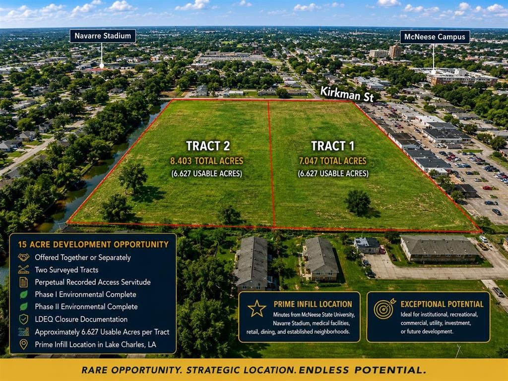 TBD Kirkman St Street, Lake Charles, LA 70607
