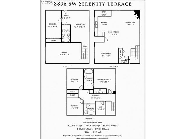 8856 Sw SERENITY Ter, Beaverton, OR 97007