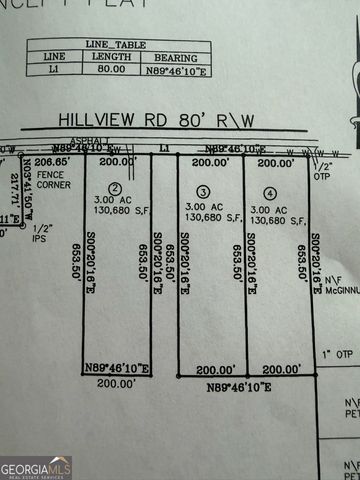 600 Hillview Road TRACT 2, Hampton, GA 30228