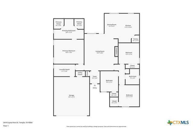 3419 Crystal Ann Drive, Temple, TX 76502