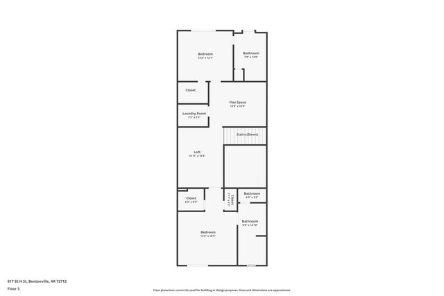 817 SE H Street, Bentonville, AR 72712