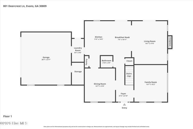 801 Deercrest Lane, Evans, GA 30809