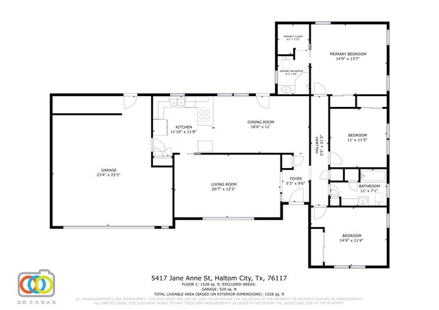5417 Jane Anne Street, Haltom City, TX 76117