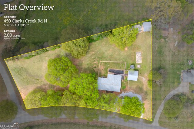 450 N Clarks Creek Road, Martin, GA 30557