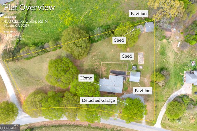 450 N Clarks Creek Road, Martin, GA 30557