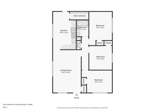 1134 Franklin Avenue, Winthrop Harbor, IL 60096