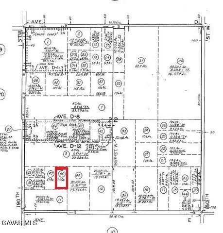 0 Avenue D12 And 187th Street West, Fairmont, CA 93536