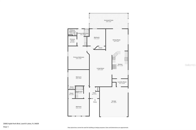 25002 HYDE PARK BOULEVARD, Land O Lakes, FL 34639