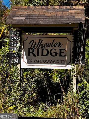 0 Wheeler Ridge, Sautee Nacoochee, GA 30571