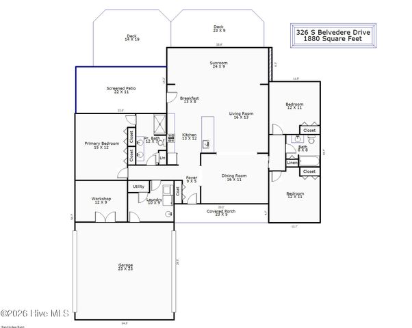 326 S Belvedere Drive, Hampstead, NC 28443