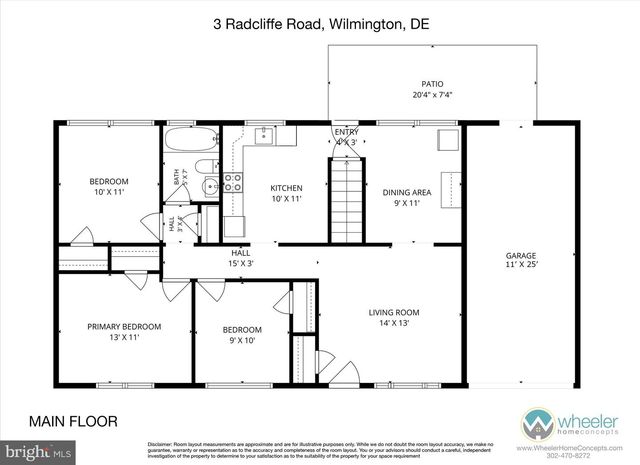3 RADCLIFFE CT, Wilmington, DE 19804