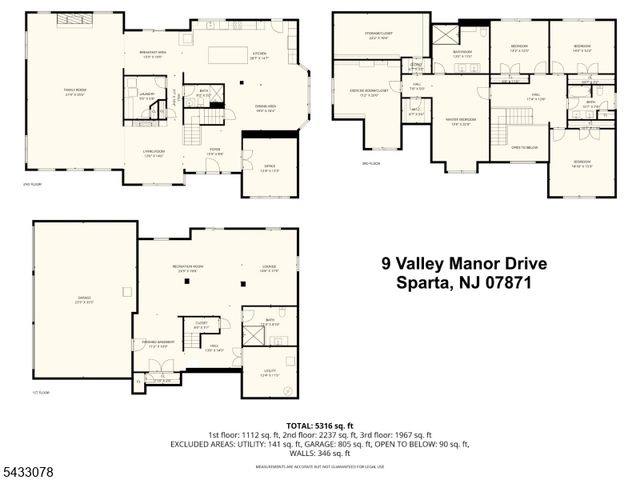 9 Valley Manor Dr, Sparta Twp., NJ 07871
