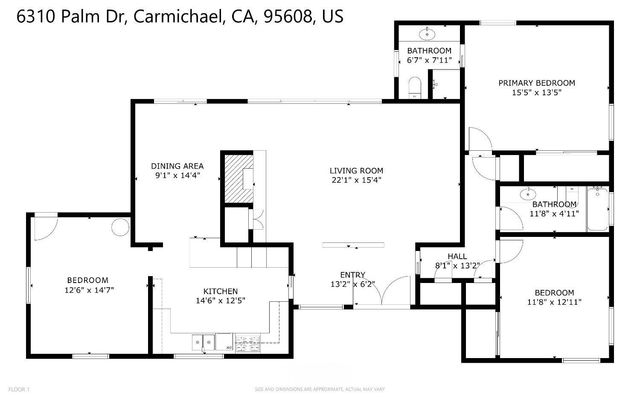 6310 Palm Dr, Carmichael, CA 95608