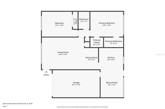 8245 VENDOME BOULEVARD N, Pinellas Park, FL 33781